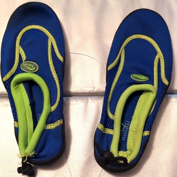 Blue and Green Water Shoes Slip-On Design Size Women 7 - Picture 2 of 5